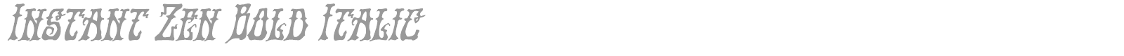 Instant Zen font preview