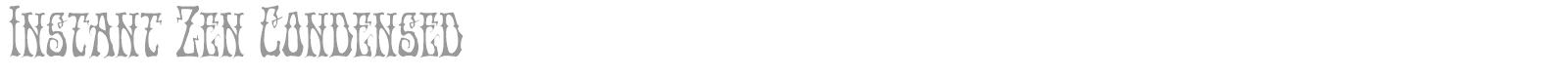 Instant Zen font preview