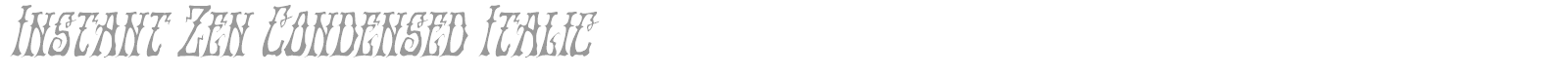 Instant Zen font preview