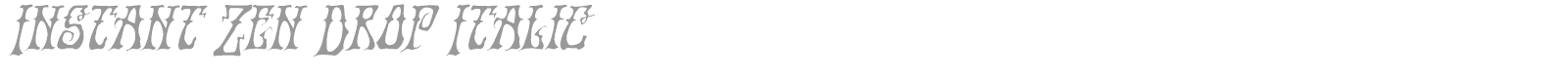 Instant Zen font preview