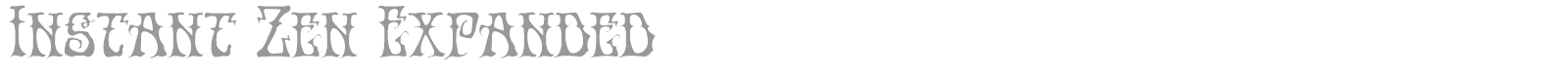 Instant Zen font preview