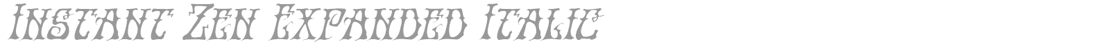 Instant Zen font preview