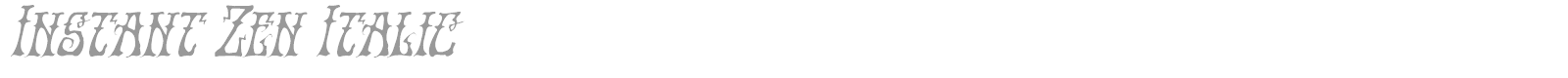 Instant Zen font preview