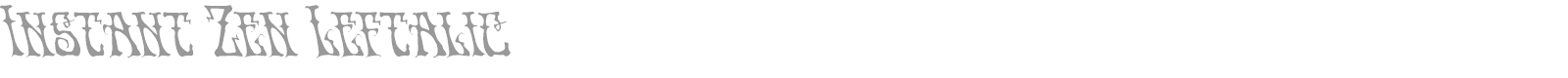 Instant Zen font preview
