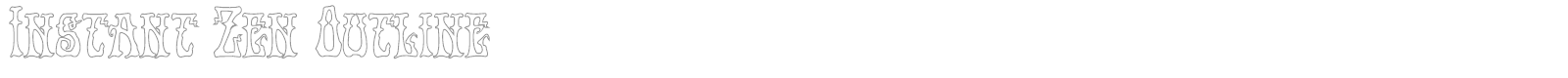 Instant Zen font preview