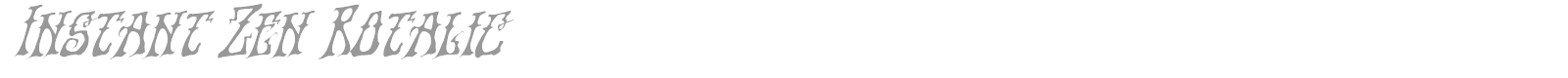 Instant Zen font preview