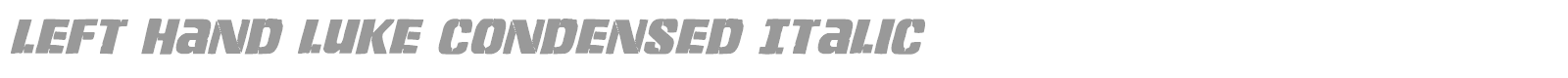 Left Hand Luke font preview