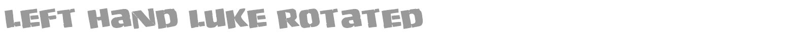 Left Hand Luke font preview