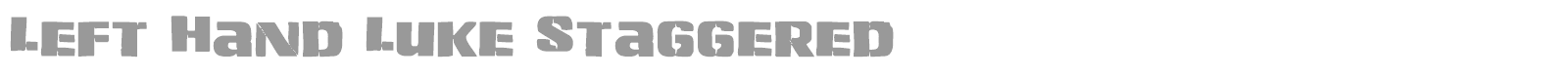 Left Hand Luke font preview