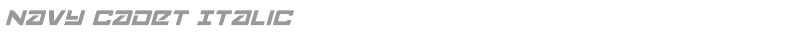 Navy Cadet font preview