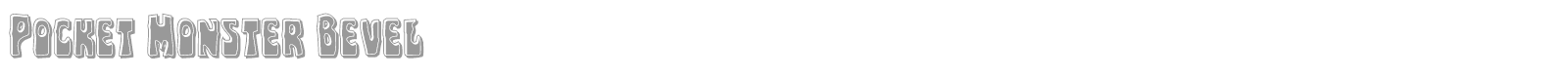 Pocket Monster font preview