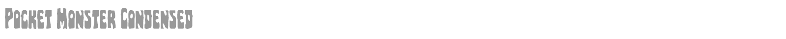 Pocket Monster font preview