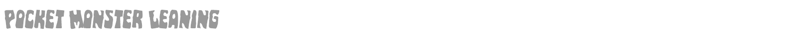 Pocket Monster font preview