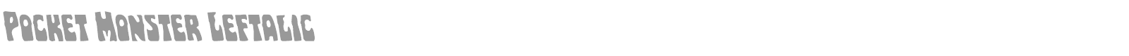 Pocket Monster font preview