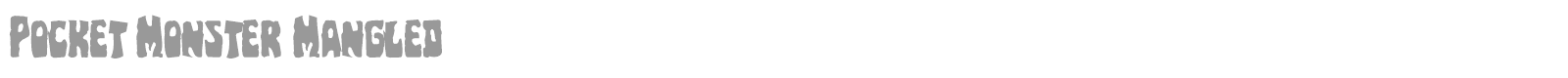 Pocket Monster font preview