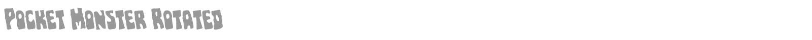 Pocket Monster font preview