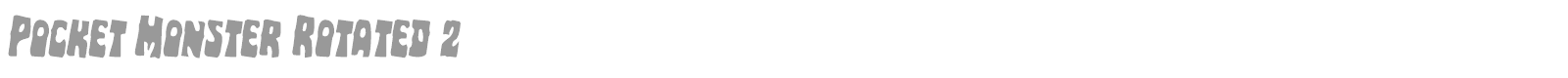 Pocket Monster font preview