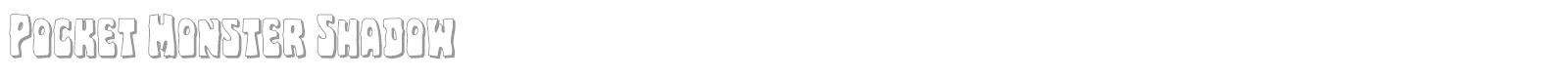 Pocket Monster font preview