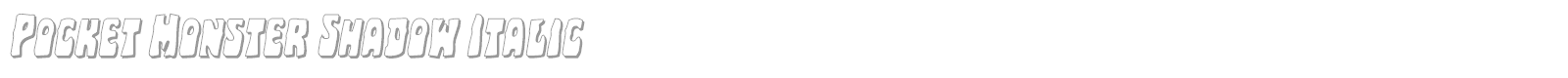 Pocket Monster font preview