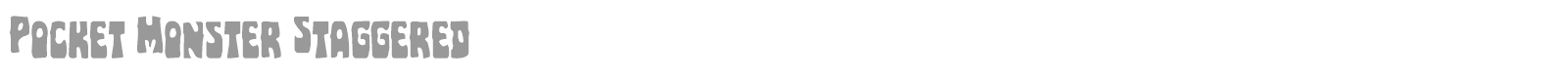 Pocket Monster font preview