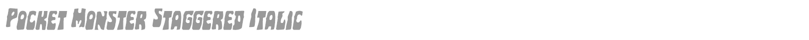 Pocket Monster font preview