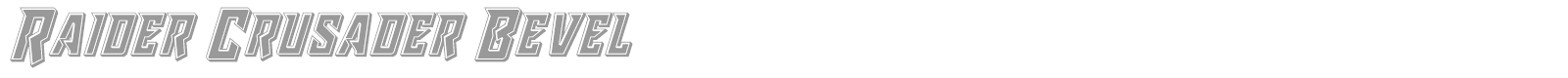 Raider Crusader font preview