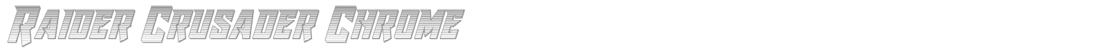 Raider Crusader font preview
