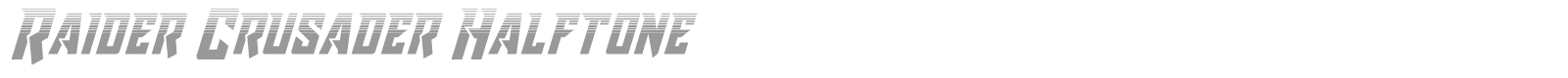 Raider Crusader font preview