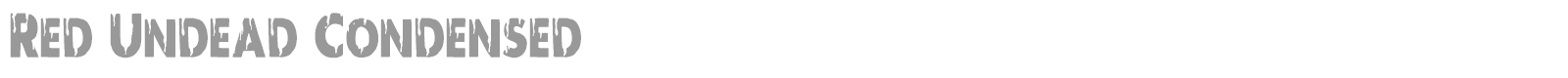Red Undead font preview