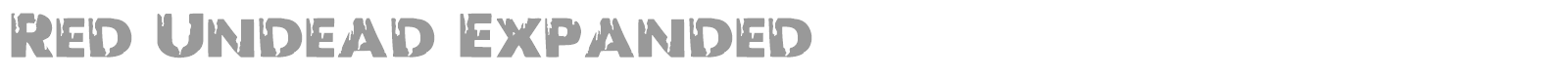 Red Undead font preview