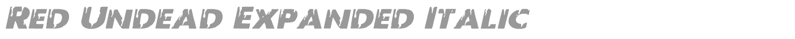 Red Undead font preview