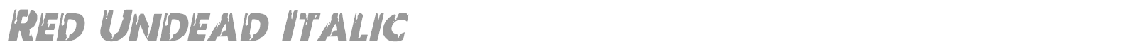 Red Undead font preview