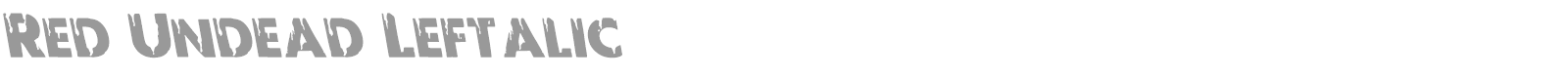 Red Undead font preview