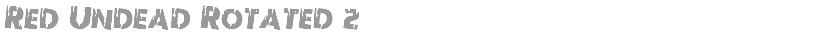 Red Undead font preview