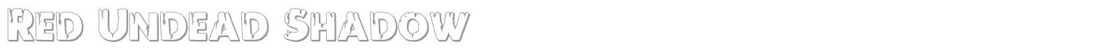 Red Undead font preview