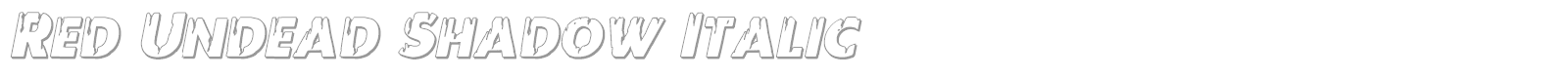 Red Undead font preview