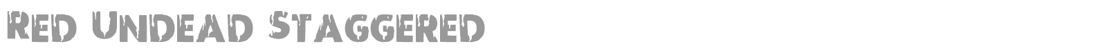 Red Undead font preview