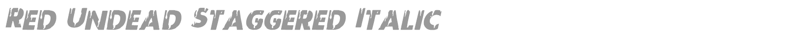 Red Undead font preview