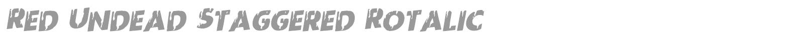 Red Undead font preview