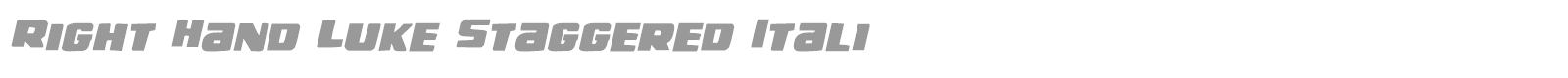 Right Hand Luke font preview