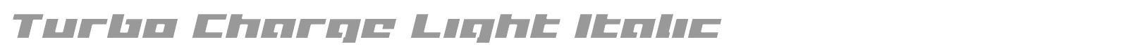 Turbo Charge font preview