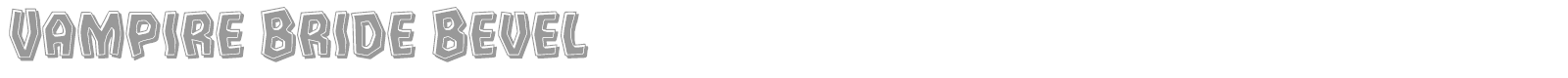 Vampire Bride font preview