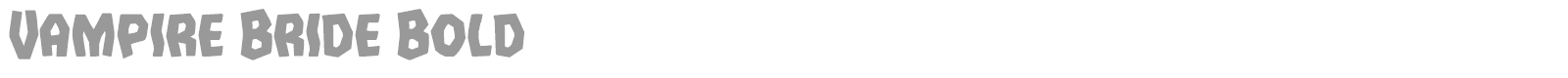 Vampire Bride font preview
