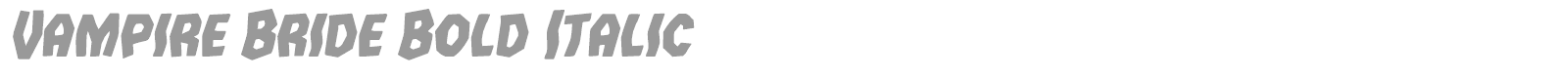 Vampire Bride font preview