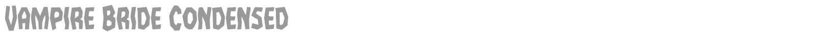 Vampire Bride font preview
