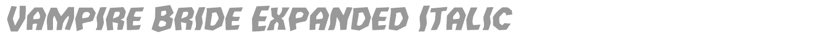 Vampire Bride font preview