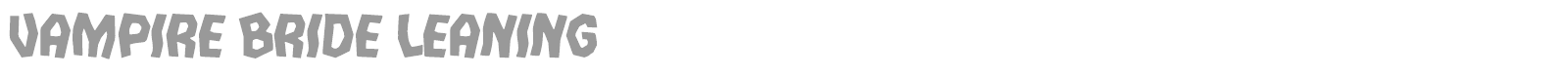 Vampire Bride font preview