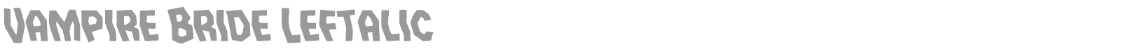 Vampire Bride font preview