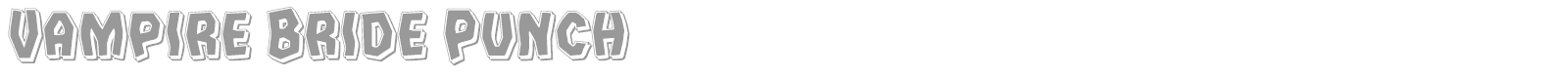 Vampire Bride font preview