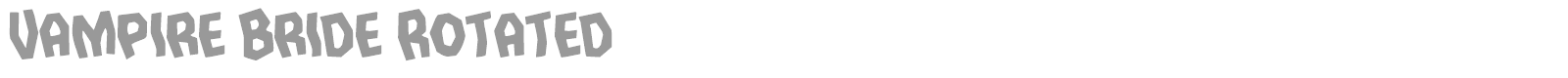 Vampire Bride font preview